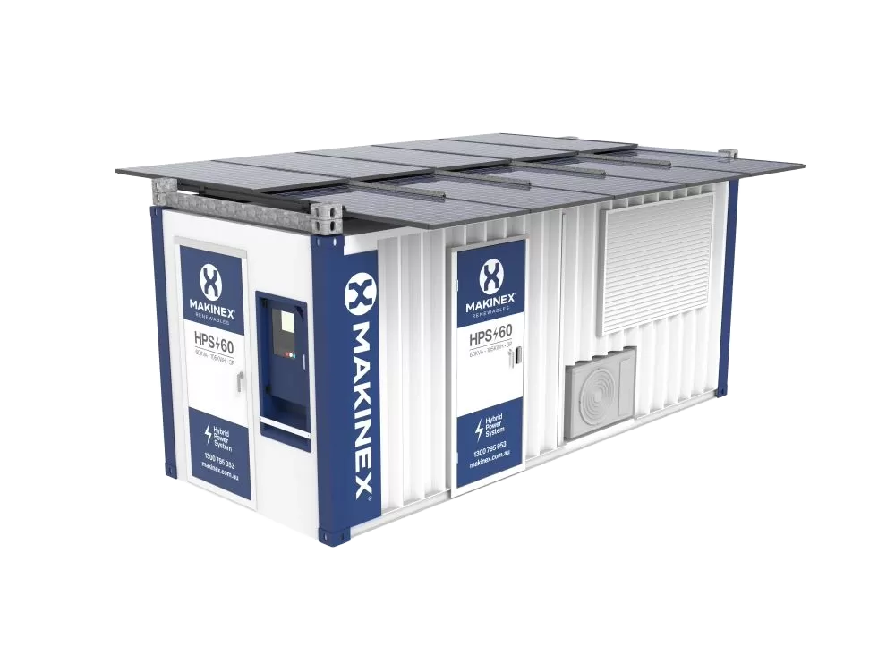 Makinex solar hybrid generator 60 kva