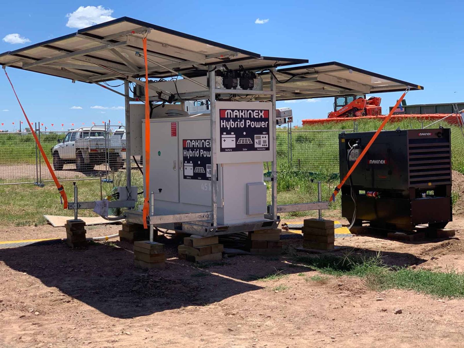 Solar generator used on site