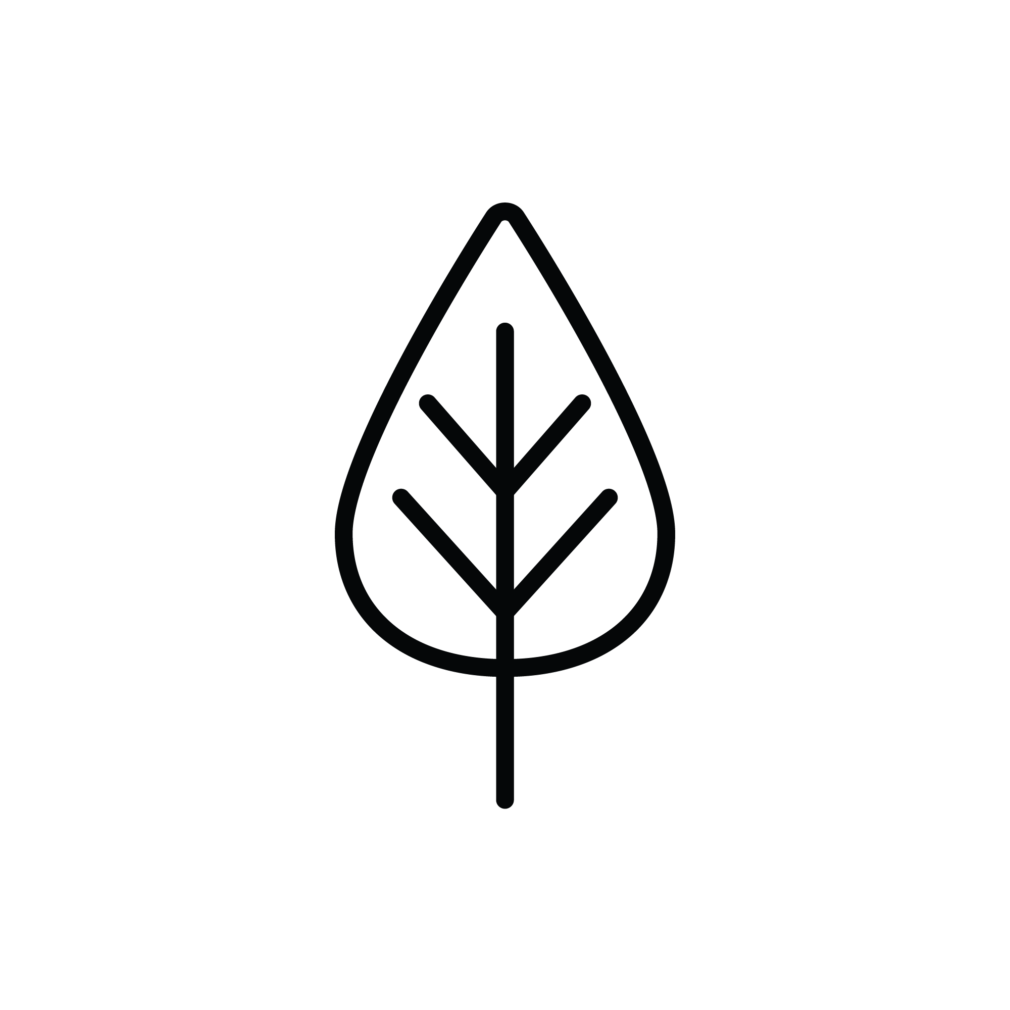 Low emissions icon with leaf