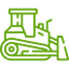 Construction icon of excavator 