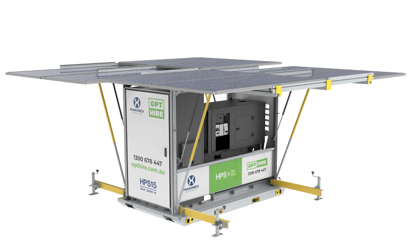 Solar generator unfolded 